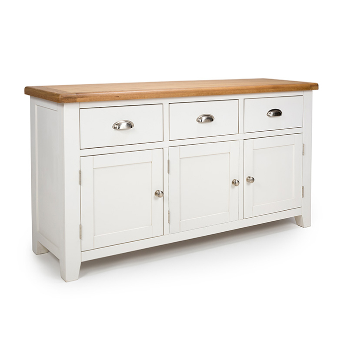 Oxford White Finish Large Sideboard - Click Image to Close